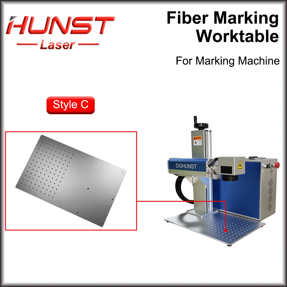 Imagem -06 - Hunst Fibra uv Co2 Marcação Worktable Alumínio Plataforma de Trabalho 320*280 & 350*550 para Faça Você Mesmo Máquina Marcação a Laser