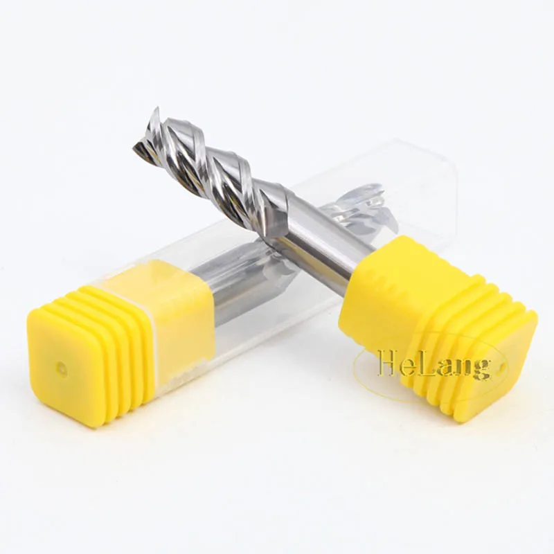 New 1pcs 3flute Aluminimum Carbide End mill cutter 1, 2,3,4,5,6,8,10, 12mm Carbide End mill for Aluminimum CNC Milling Cutter