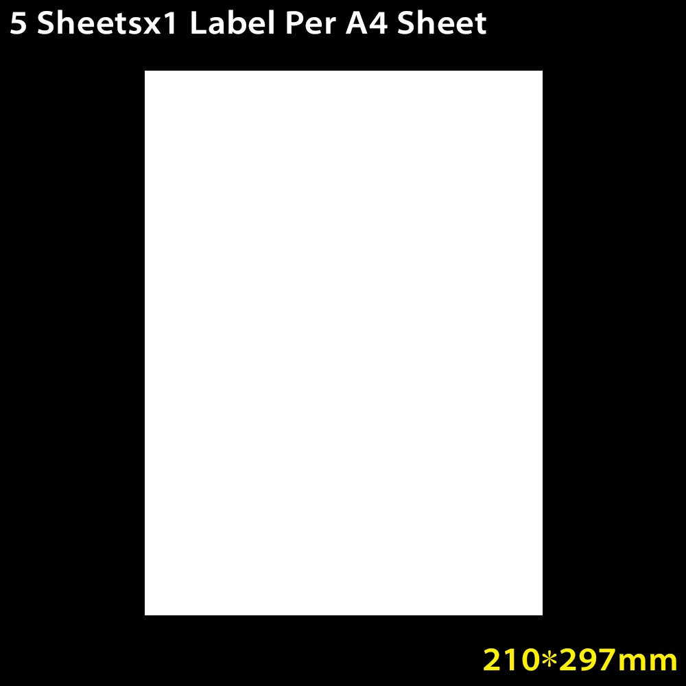 Variant: 5 Sheetsx1 Label