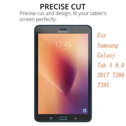 9H Tempered Glass For Samsung Galaxy Tab A 8.0 2017 T380 T385 Tablet Screen Protector Glass Film Guard For Samsung Tab A Cover