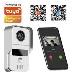 Tuya-timbre inalámbrico con WIFI para puerta y teléfono móvil, sistema de Control de acceso con videoportero, 2MP, 1080P, POE, IP, nueva versión