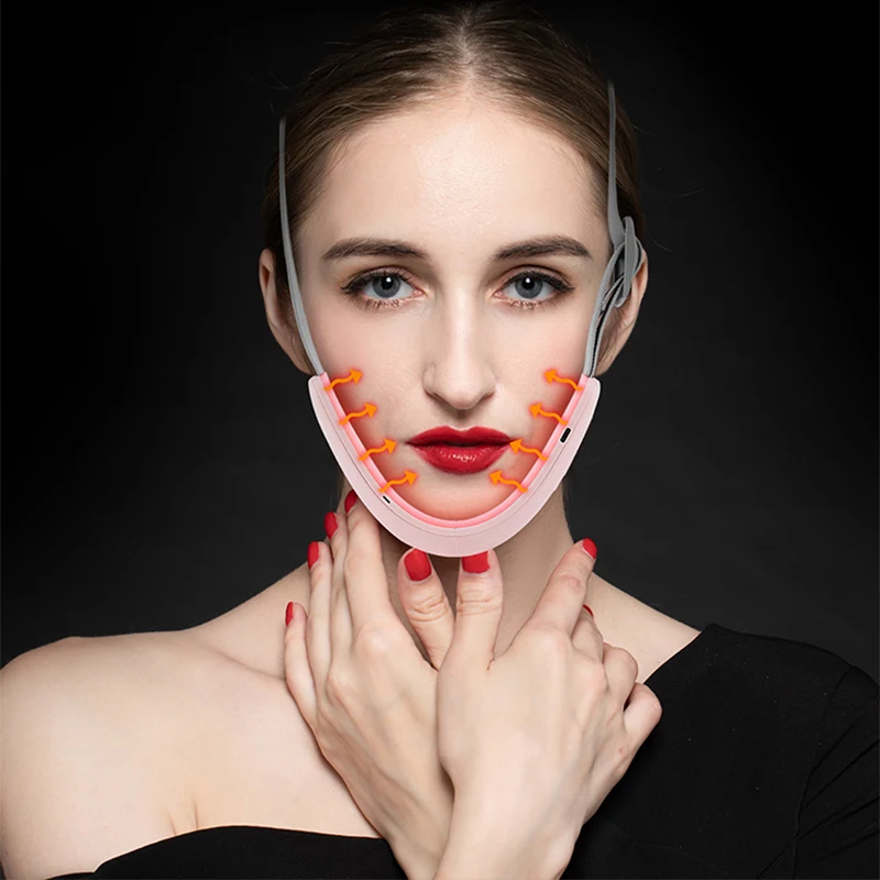 Instrumento de estiramiento facial inteligente portátil, instrumento de belleza tipo vibración de microcorriente de alta frecuencia, masajeador facial