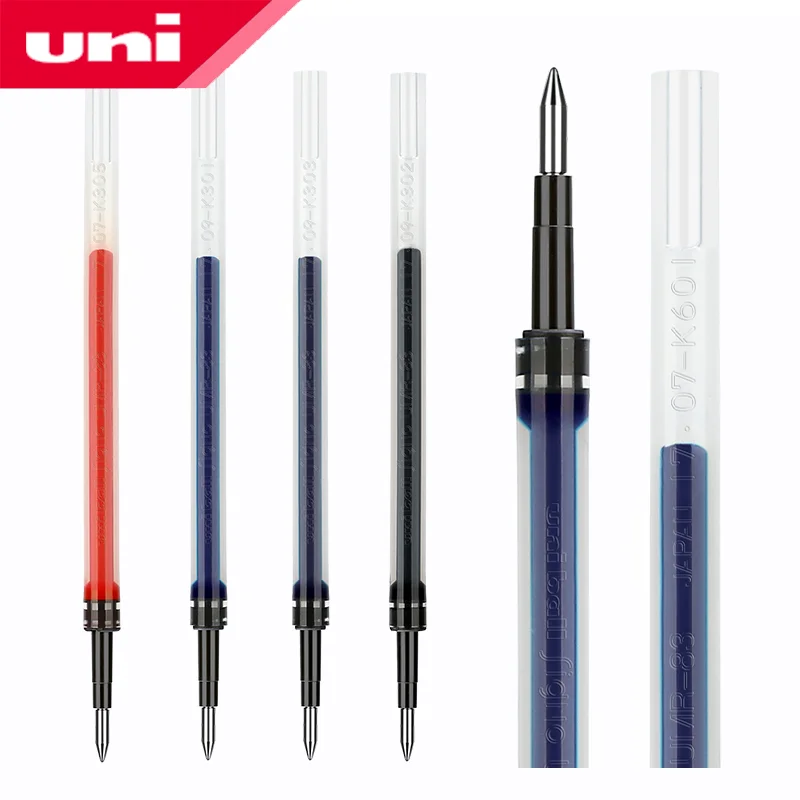 3pcs Japan UNI gel refill UMR-83 / UMR-85N (Suit for UMN-138 / UMN-155) 0.38mm/0.5mmblack red blue student writing smooth refill