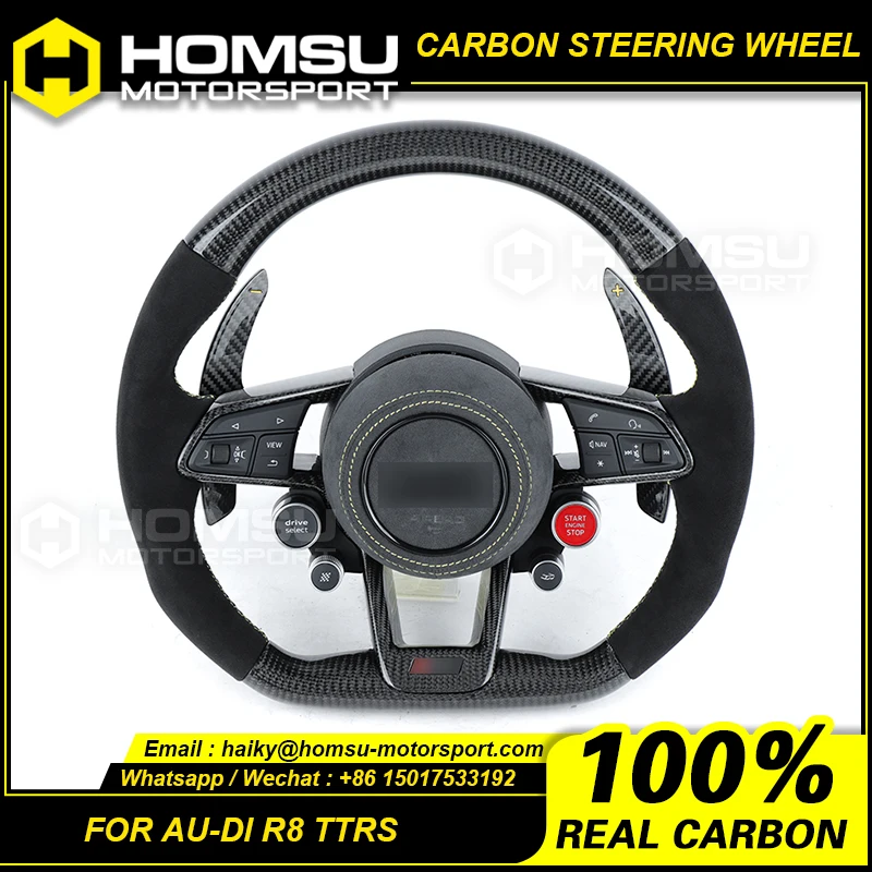 

Carbon Fiber OEM Steering Wheels For audi MK3 TTRS TTS MK2 R8 Genuine Carbon Fiber OEM Steering Wheels For audi TT R8