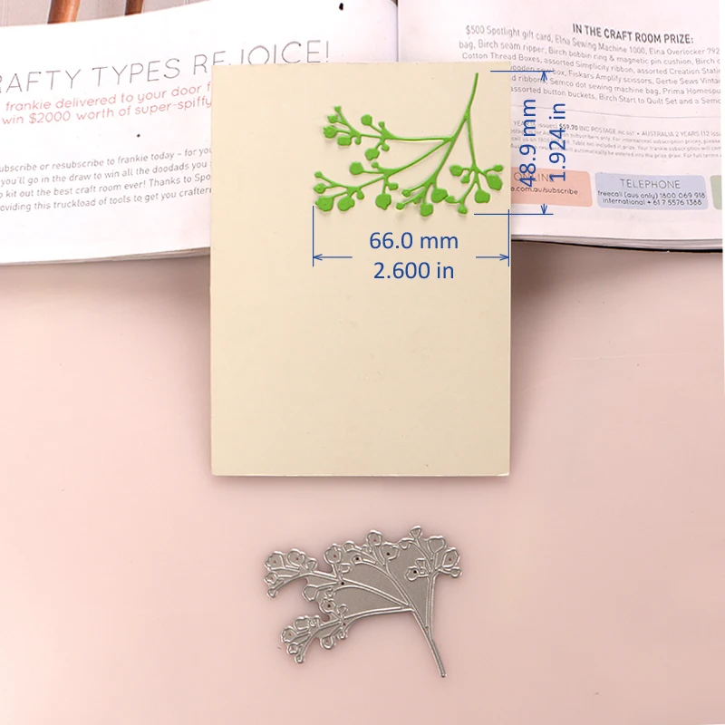 DUOFEN METAL CUTTING DIES gingko branches tree branches stencil DIY Scrapbook Paper Album 2020 new