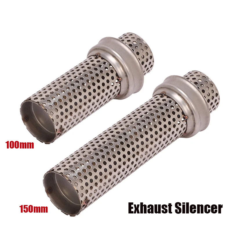 51*100 / 150mm Universal Exhaust Silencer Removable DB Killer Noise Sound Eliminator For Motorcycle Muffler Mid Link Pipe