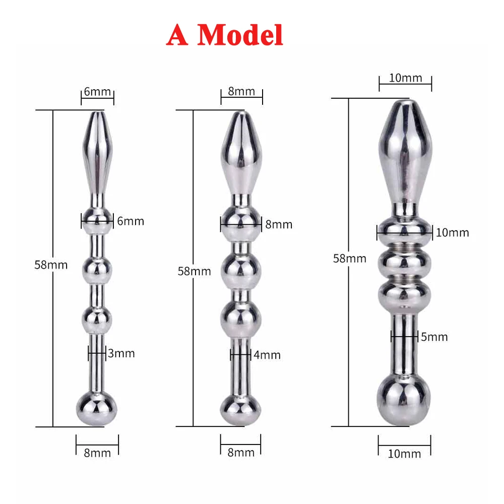 Metal Catheter Urethral Dilators Horse Eye Stimulator Penis Plug Stainless Steel Sex Toys for Men Catheters Sounds Adult Product