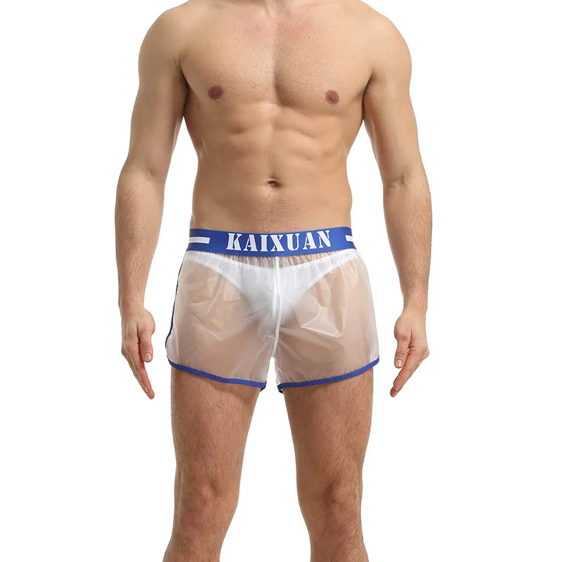 

Man's Panties Boxer Shorts PVC Transparent Gay Underwear Male Panties Cueca Masculina Ropa Interior Hombre Boxer Bielizna Trunks