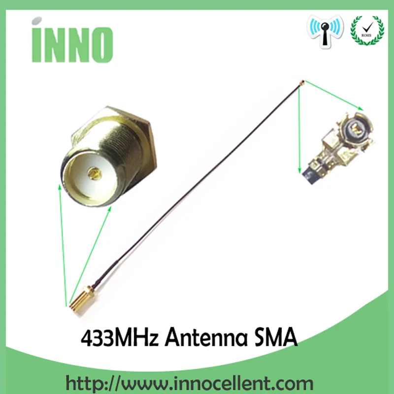 EOTH 20pcs 433mhz antenna 5dbi sma male lora iot module lorawan signal receiver antene ipex1 SMA female pigtail Extension Cable