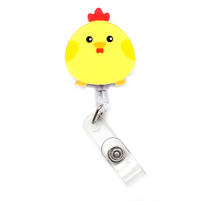 Creative Circle Animal Style Retractable Badge Reel For Nurse&Doctor Card Holder Office&Hospital Supplies Boy&Girl Name Card