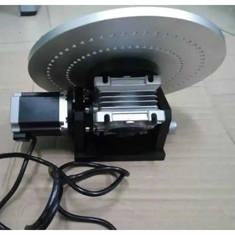 Motor HY-E300 360-degree Electric Rotary Table, Marking Machine Engraving Machine Rotary Table, Reduction Ratio: 1:10 Motor