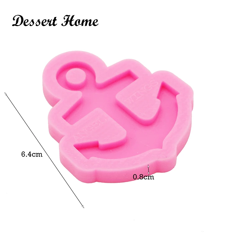 DY0197 Plain Anchor Epoxy Resin Molds For Jewelry Diy Silicone Keychain Necklace Earring Decoration Shiny Glossy