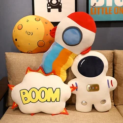 Creative Stuffed Pillow Space Astronaut Plush Toys Funny Simulation Mars Aviation Cushion for Children Boys Birthday Gift