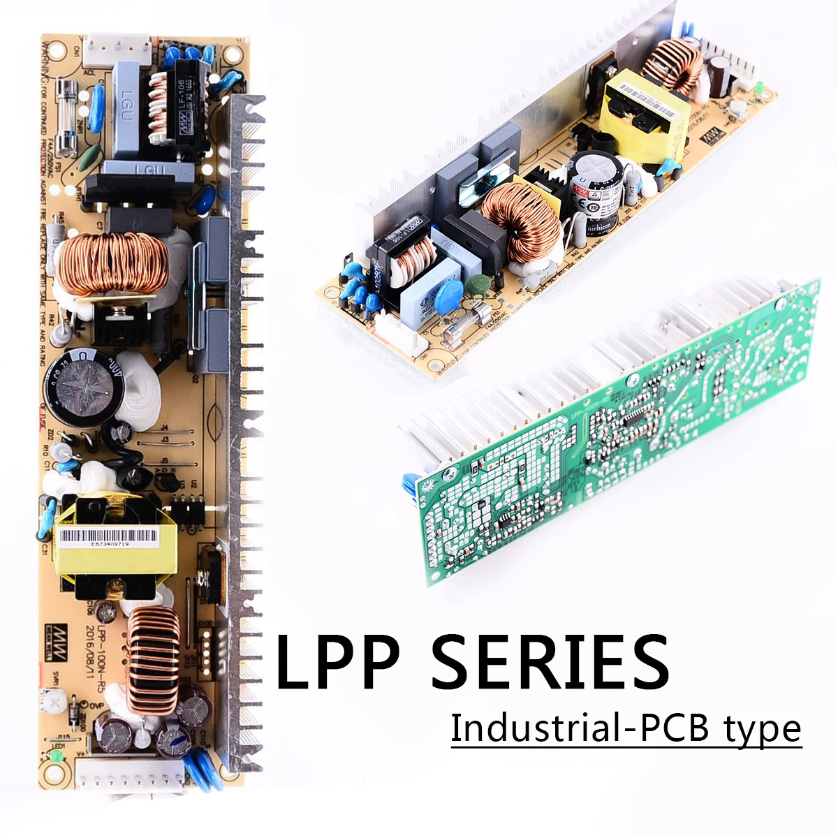 

LPP-100/150 PFC bare board power supply -3.3/5/7.5/12/13.5/24/48 Original MEANWELL single output narrow strip 64KHz 134Khz