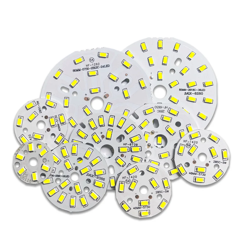 LED SMD Chip 3W 5W 7W 9W 12W 15W 18W 24W 30W 36W Jasność Tablica świetlna do żarówek LED Downlight Sufit PCB z diodami LED — zdjęcie 2