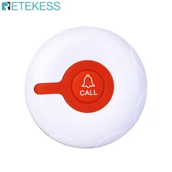 RETEKESS TD009 433MHz Waterproof  Wireless Call Bell Button Transmitter Pager For Restaurant Hookah Cafe Bar Clinic Elderly