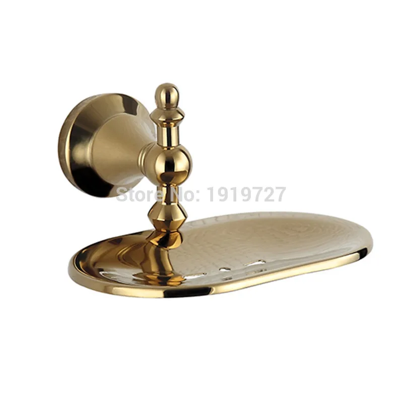 

Vidric 2017 Wall Mounted Modern New Bathroom Polished Golden Brass Soap Dish Holder