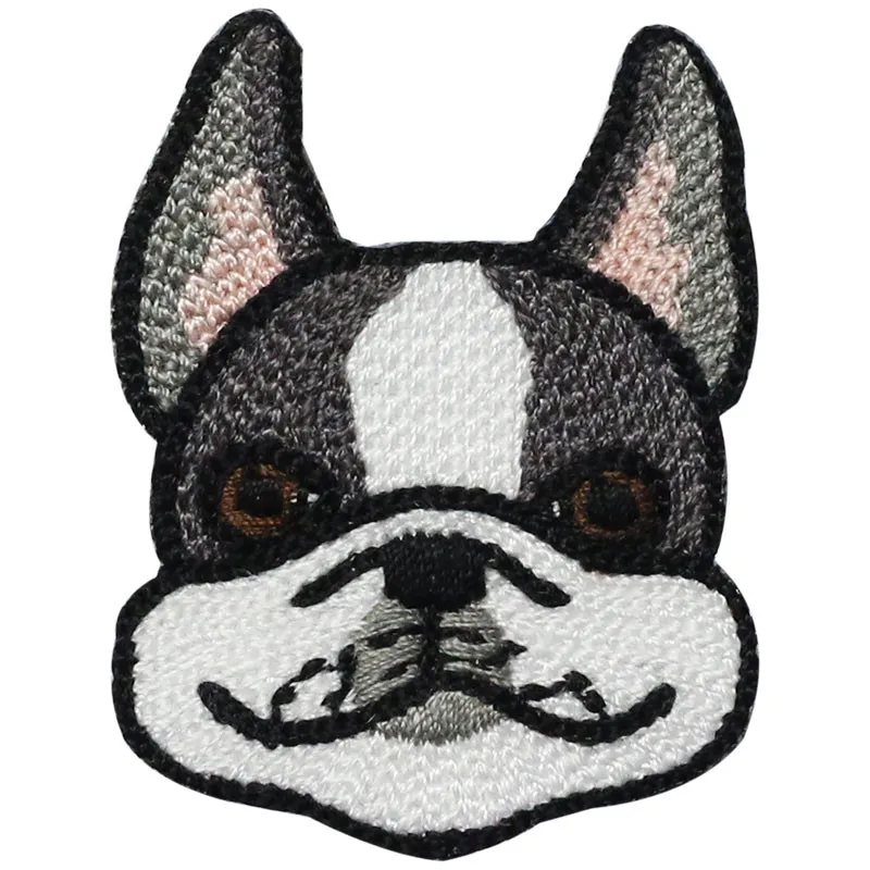 AHYONNIEX 1 Stück Hund Stickerei Reparatur Patches Tasche Jacke Jeans Cartoon Eisen Auf Patches für Kleidung Nette DIY Kleber Aufkleber – Detail 5