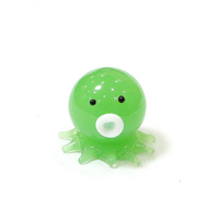 Custom Wholesale Mint Color Mini Sea Animal Craft Ornaments Japan Style Cute Glass Octopus Figurine Kid's Room Kawaii Decoration