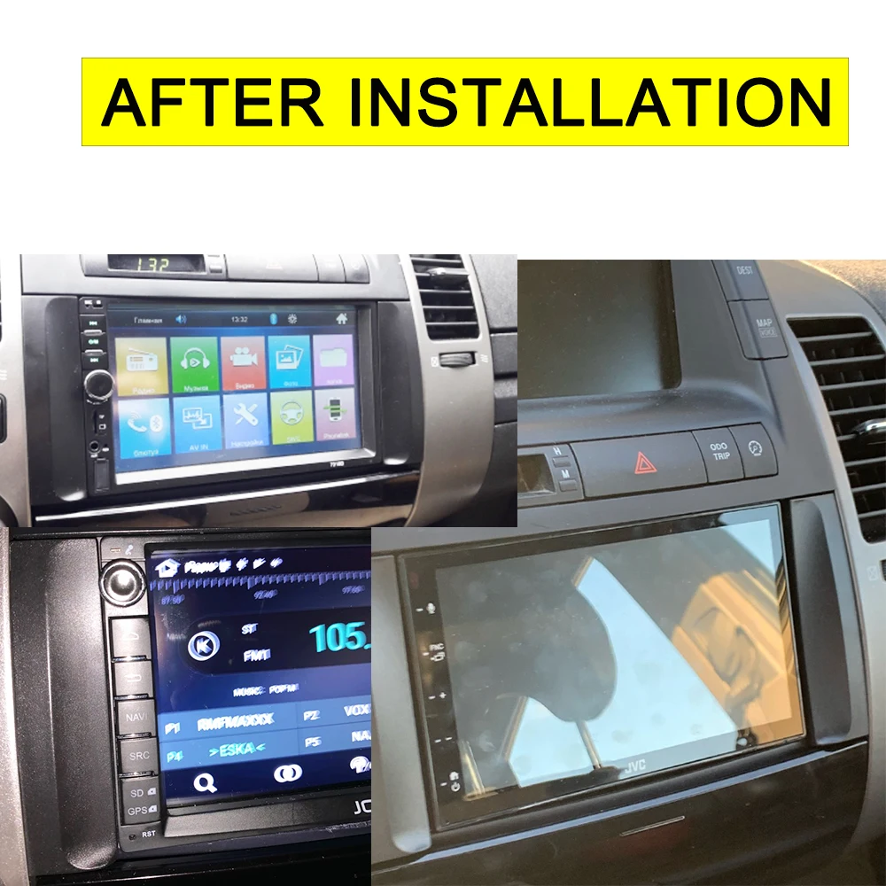 Radio Fascia Bracket for Toyota Prius 2002-2009 CD Stereo Panel Dash Mount Installation Trim Kit Frame Facia DVD Player Plate