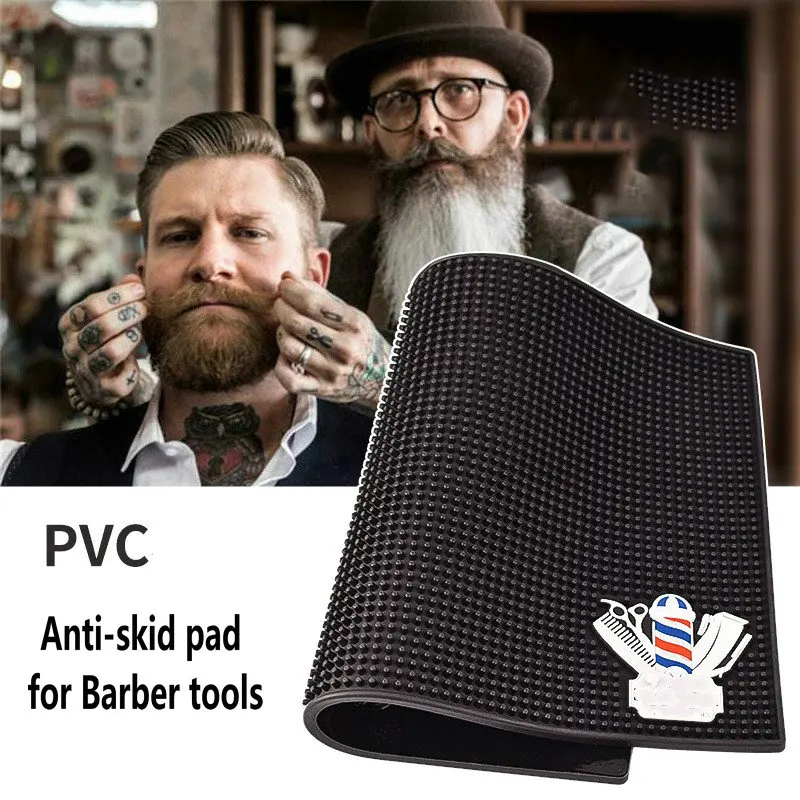 1pcs Anti-skid pad for Barber tools push-shear scissores Mat hair blow dryer combl clip display pad Barbershop accessories