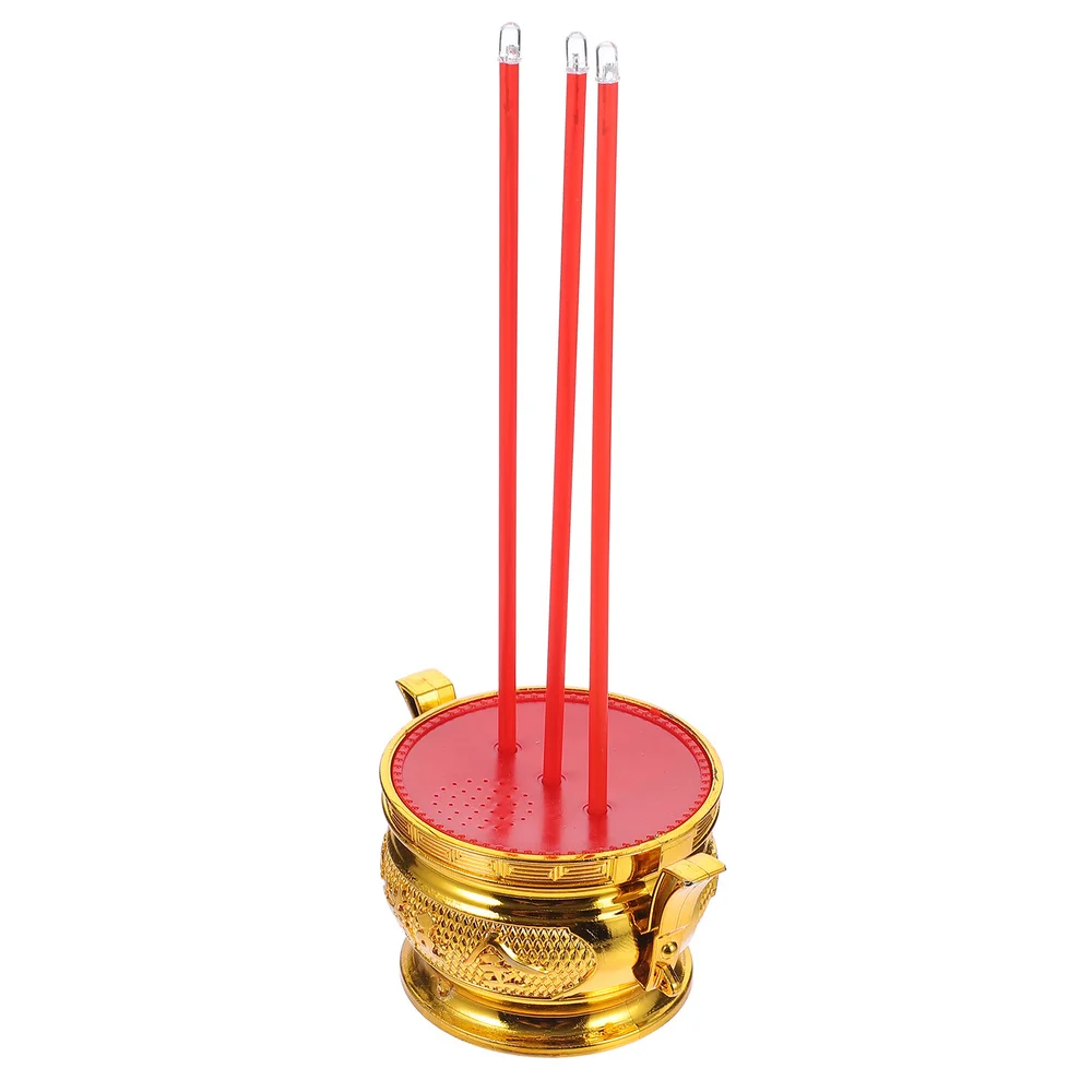 Burner Led Chinese Lamp Decorative Light Feng Stand Electronic Stick Vintage Electric Supplies Holder Shui Decoration Coil