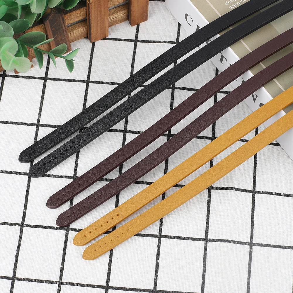 2pcs 70cm PU Leather Bag Strap Handle Shoulder Bag Belt For Women Handbag Handmade DIY Accessories