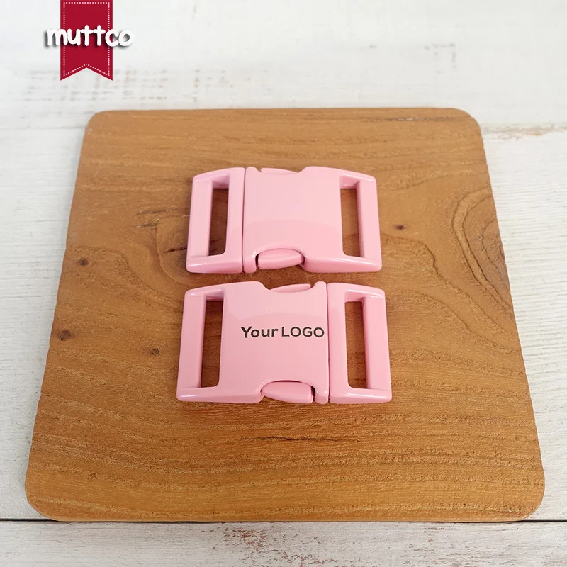 Metal pink pair buckles for 25mm DIY sewing accessory buckle,We provide laser engraving service customize LOGO CCK-25P