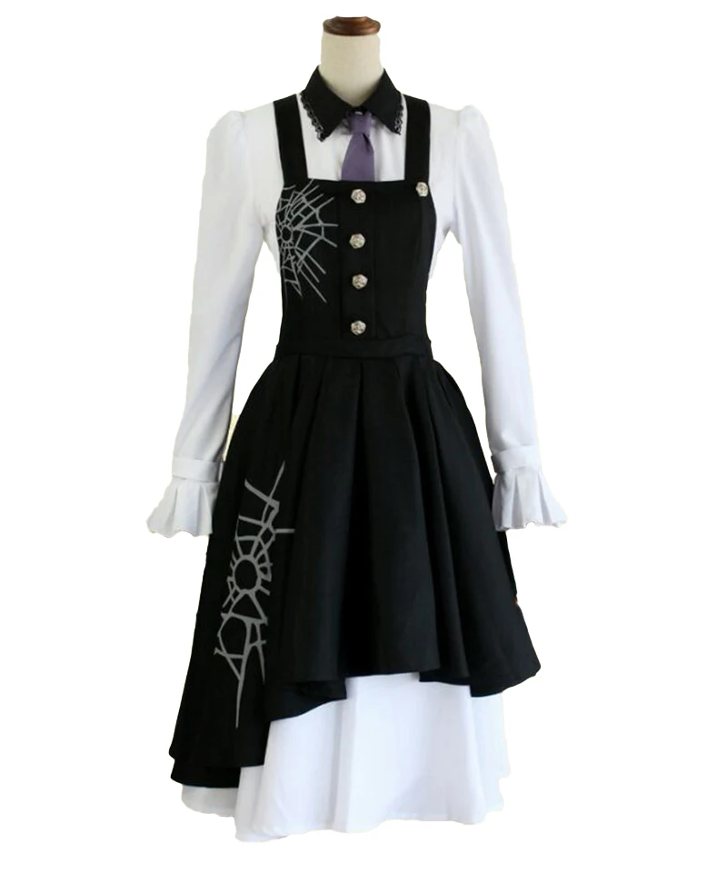 Disfraz de Danganronpa V3 Tojo Kirumi, juego japonés de Anime, ropa y pelucas para Cosplay de Halloween, 7 Uds.