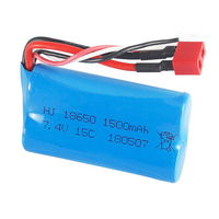 7.4V 1500mAh lipo Battery 18650 T Plug for FEIYUE FY-03 FY01 FY02 Wltoys 12428 1240112402 12403 12404 12423 rc toy battery parts