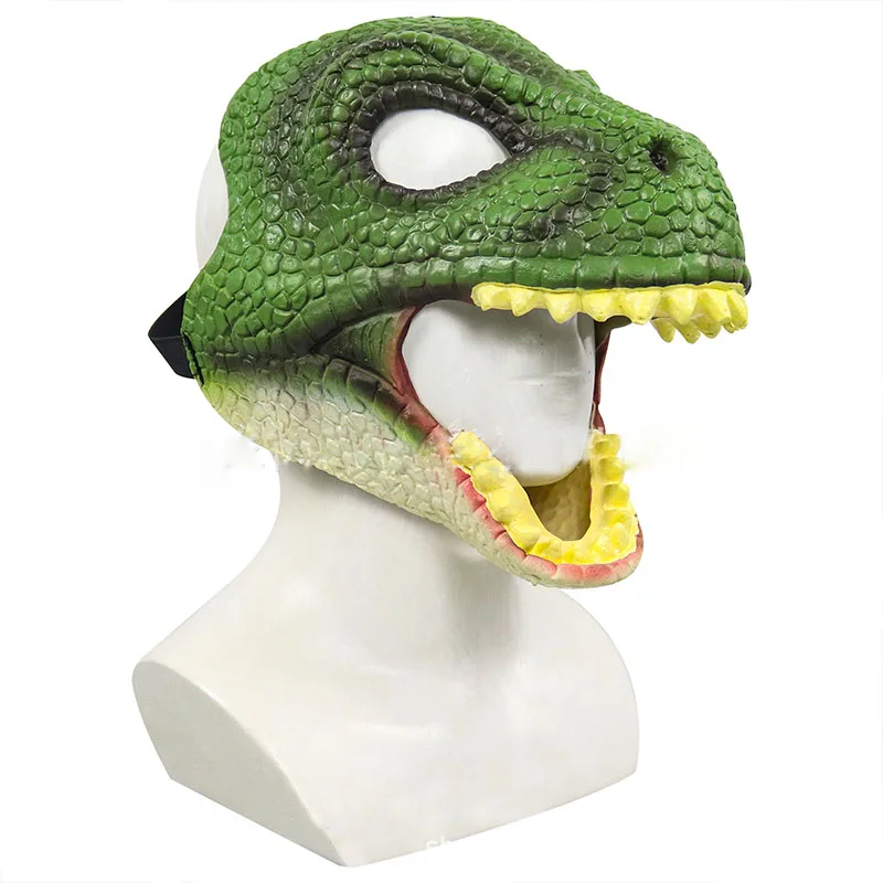 

Dragon Mask Movable Jaw Dino Mask Moving Jaw Dinosaur Decor Mask For Halloween Party Cosplay Mask Decoration Funny Toy