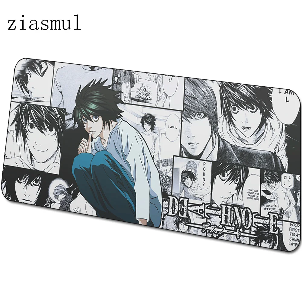 Death Note mats 900x400x4mm Kira gaming mouse pad big keyboard mousepad anime notebook gamer accessories padmouse mat