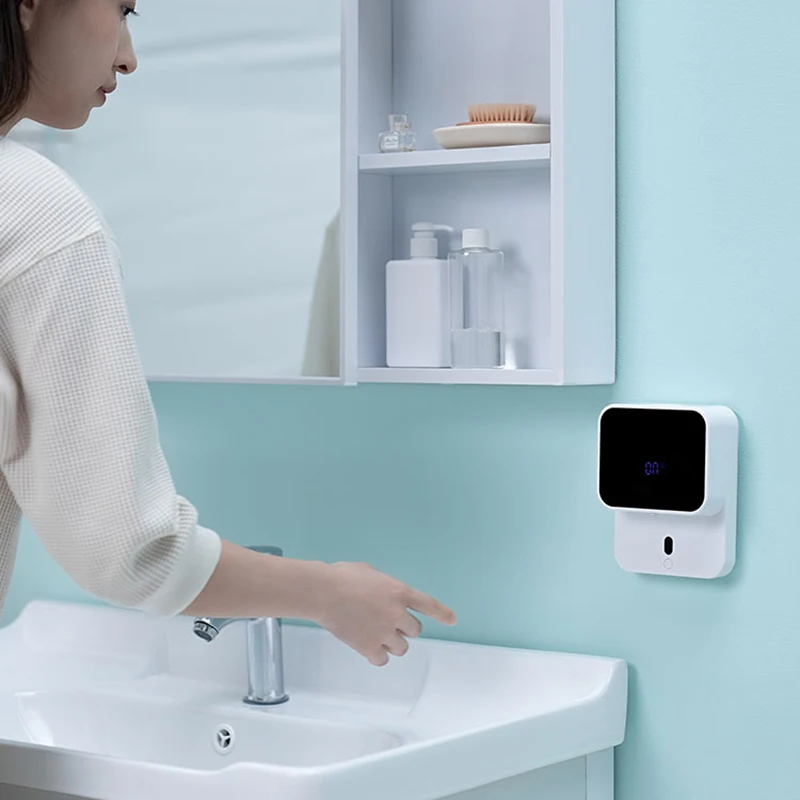 Youpin Xiaozhi-Sensor infrarrojo de espuma para el hogar, dispositivo de inducción automática con pantalla LED, para casa, centro comercial y WC, novedad