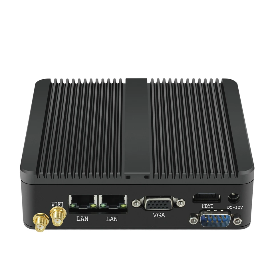 Fanless Industrial Mini PC Intel Celeron J1900 Quad Cores 4x USB
