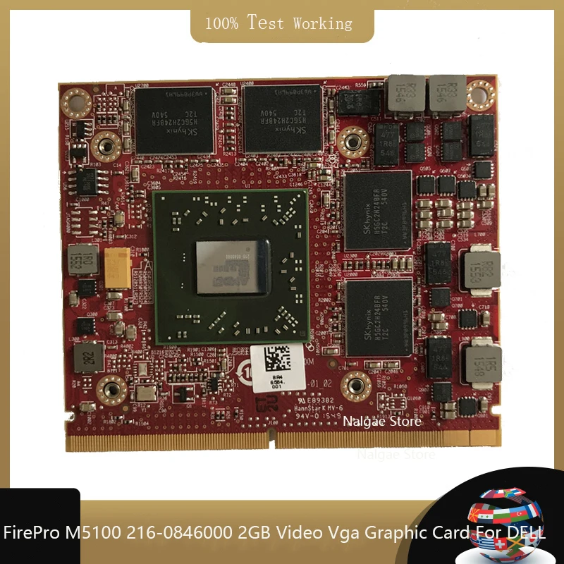 

Original Firepro M5100 216-0846000 109-C42241-00 VGA Video Graphic Card CN-05FXT3 5FXT3 for Dell Precision M4800 M4700 M460