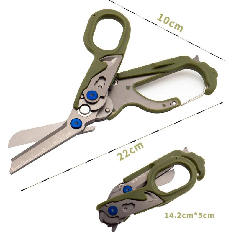 first aid tool combination Scissors CAT MOLLE system Tactical EMT Medical Scissors Wilderness First Aid Folding scissors SOS