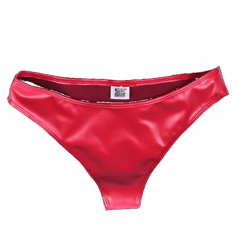 New PVC Leather Plus Size Women Sexy Panties Women Lingerie PU Latex Women Briefs Underwear Lingrie Wetlook Mini Tanga Shorts