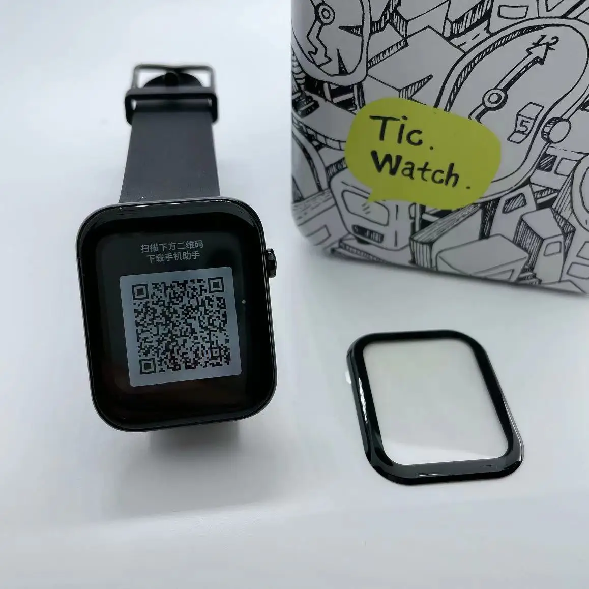 Screen Protector Film For Ticwatch GTH Smart Watch 3D-Curved Soft Edge Full Coverage Scratch Proof Protective Cover Accessories