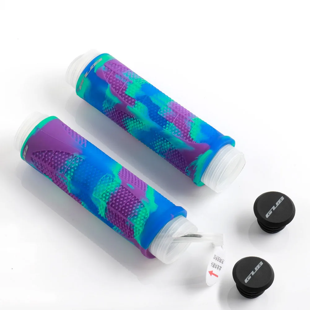 GUB G-603 Silicone Cycling Bicycle Grips Outdoor MTB Mountain Bike Handlebar Grips Cover Anti-slip Innovative pull-out quick ins