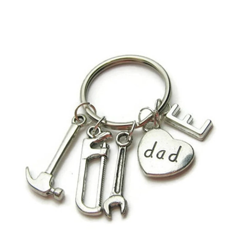 Dad Keychain, Construction Keychain, Dad Construction Keychain, Keychain For Dad, Gift For Dad, Hammer Keychain, Tools Keychain