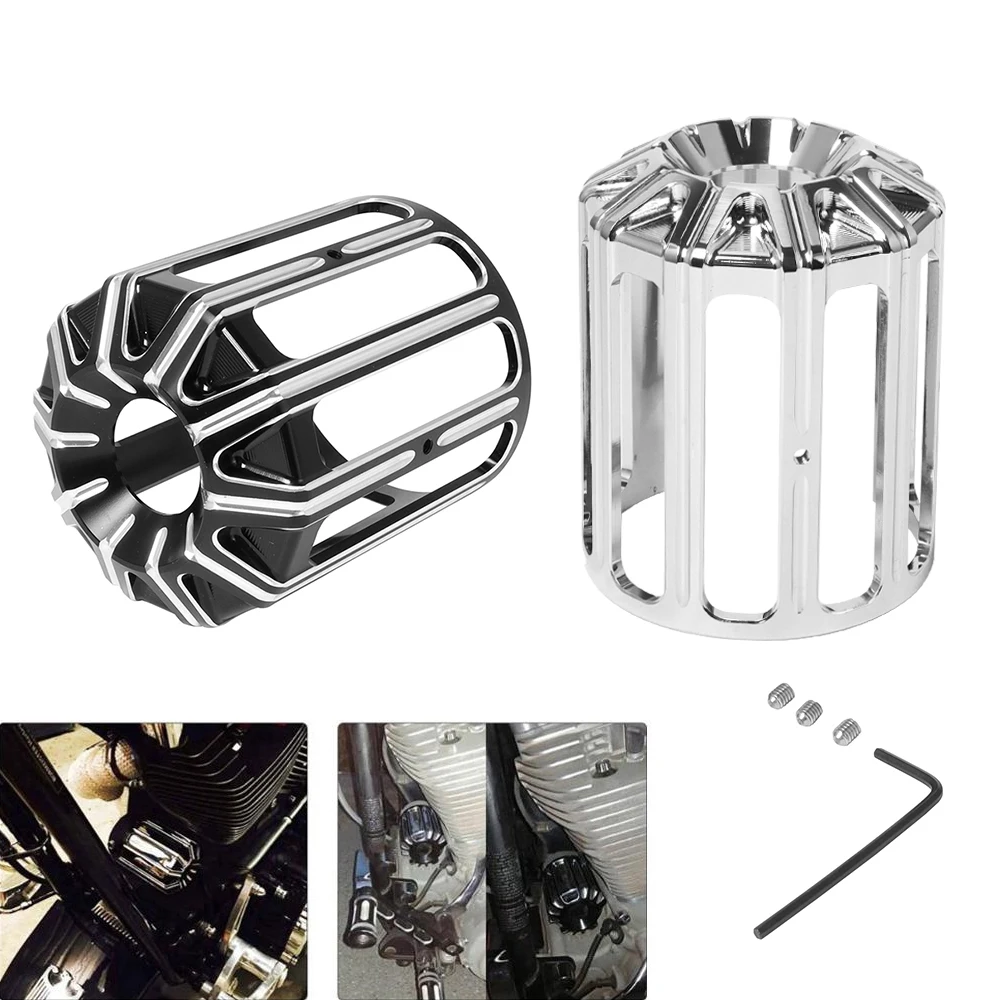 Oil Filter Cover Machine Oil Grid Cover Billet Aluminum For Harley Sportster 883 1200 Iron XL Touring Softail Dyna All Model