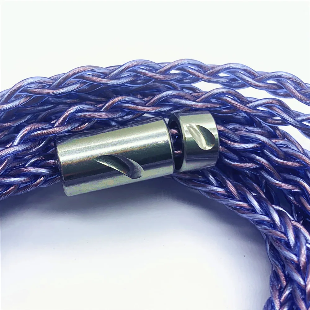 7n واحد كريستال النحاس الفضة مطلي سلك MMCX 0.78 مللي متر 8 حصة 240 الأساسية