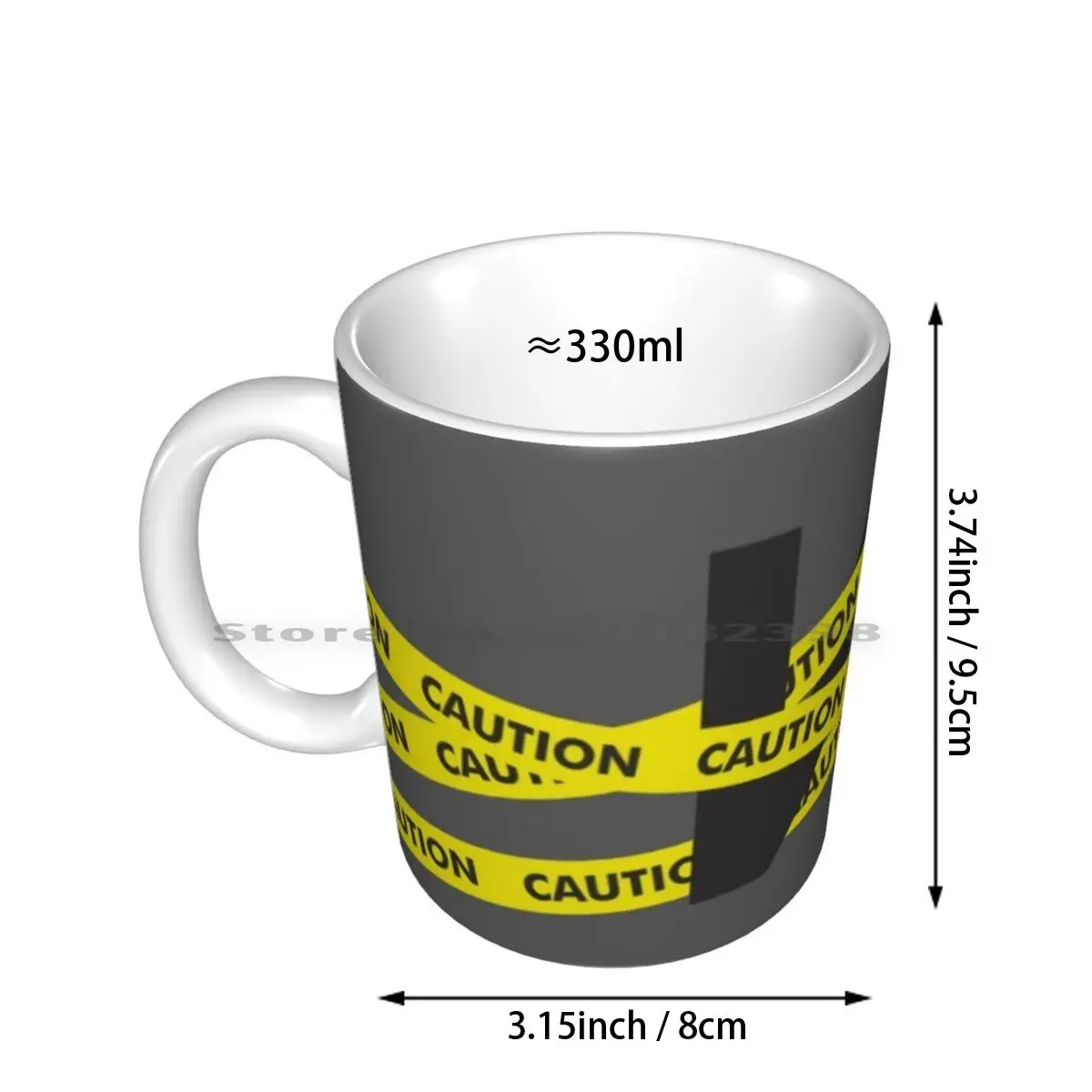 Nf Caution Tape Ceramic Mugs Coffee Cups Milk Tea Mug Rap Hip Hop Rapper Therapy Session Music Hiphop Perception Mansion Lecrae