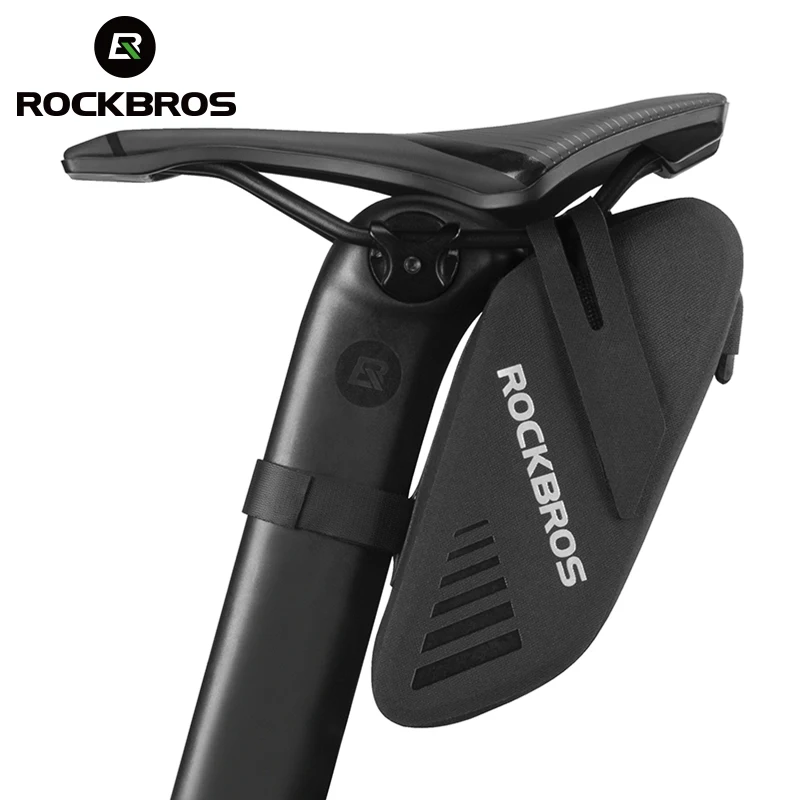 ROCKBROS Bike Saddle Bag Waterproof 0.6L Cycling Seat Pouch Outdoor Bicycle Pannier Rear Tool Bag MTB Top Tube Bike Accessories