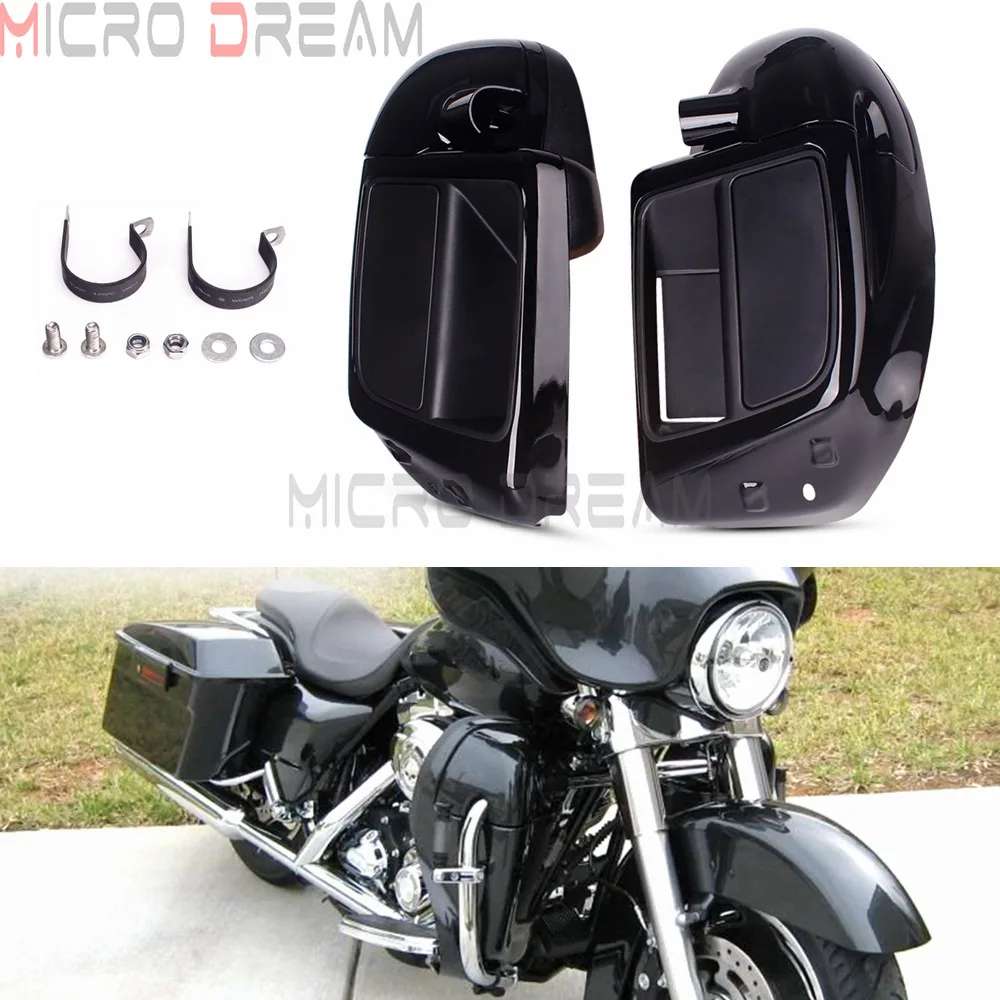 

Vented Fairing Lower Leg Warmer Glove Box for Harley Touring Road King Street Electra Glide Ultra FLTR Freewheeler FLRT 2014-up