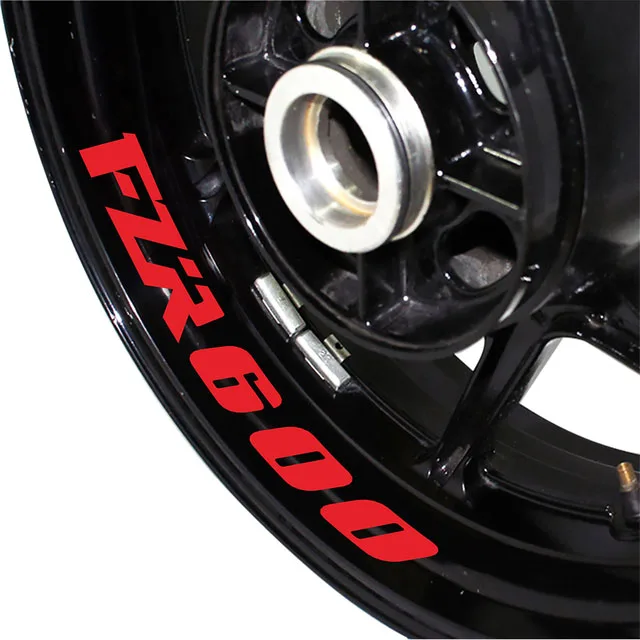 Motorcycle Front & Rear Wheel Stickers Waterproof inner Ring Reflective Decorative Decal Stickers For FZR600 fzr600