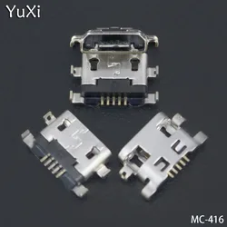 10Pcs  Micro USB reverse heavy plate 1.2 Charging Port Connector for Lenovo A708t S890 / for Alcatel 7040N for HuaWei G7 G7-TL00