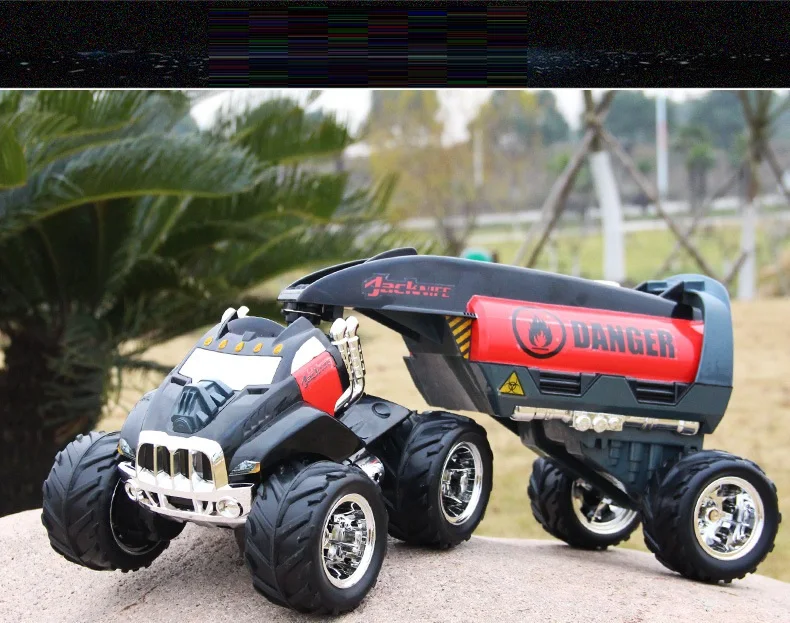 Coche teledirigido de gran tamaño para niños, camión cisterna de combustible, camión, regalo, 1:12, l46 cm, nuevo