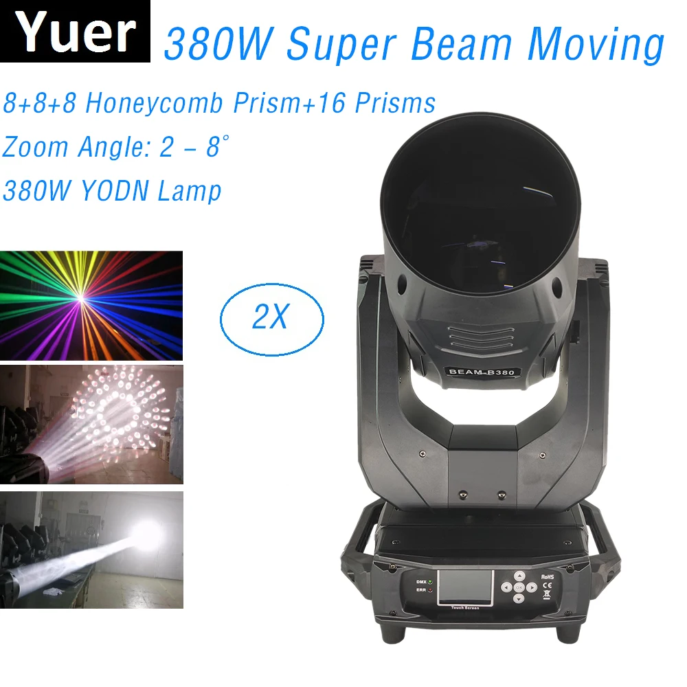 

380W Moving Head Light Beam Spot Zoom Lights For Disco Nightclub Party Light Music RDM Function Moving Head Dj Light DMX Control