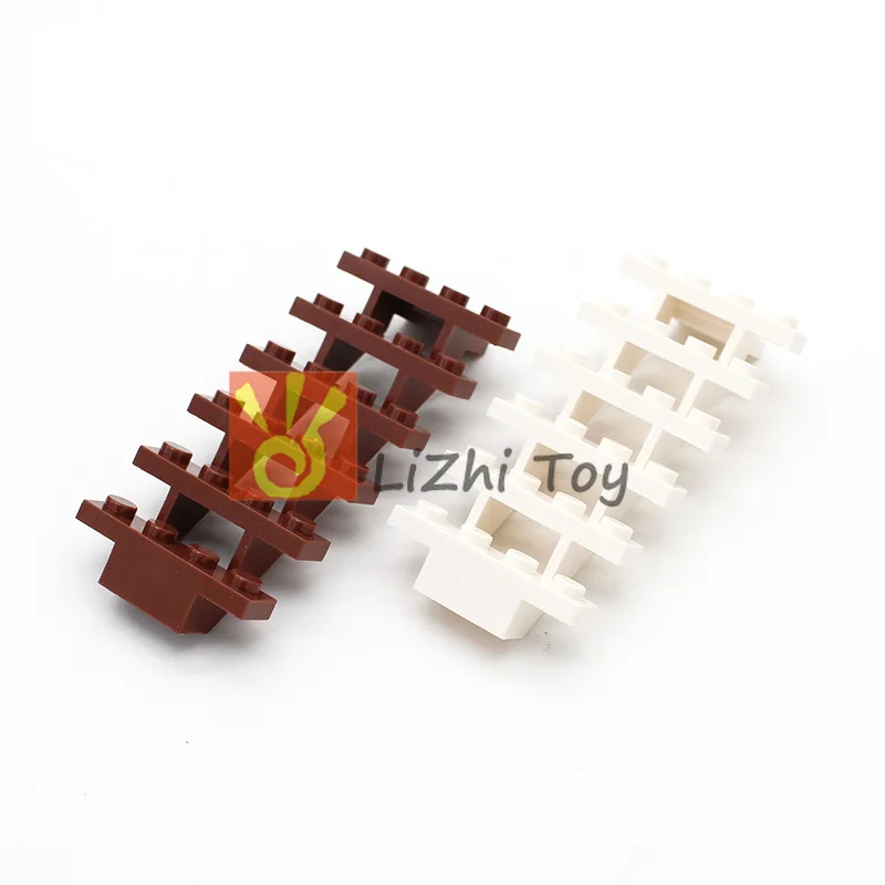 

Moc Stairs 7 X 4 X 6 Straight Open 30134 DIY Enlighten Block Bricks Compatible with All Brands Assembles Particles My City